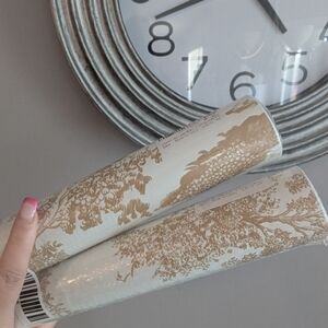 Gold and Cream Wallpaper Rolls